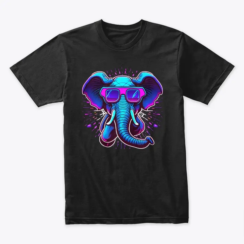 Retrowave Elephant