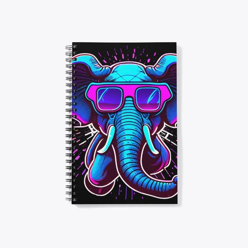 Retrowave Elephant