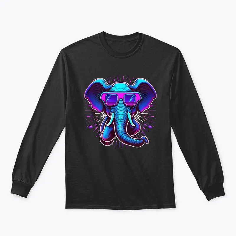 Retrowave Elephant