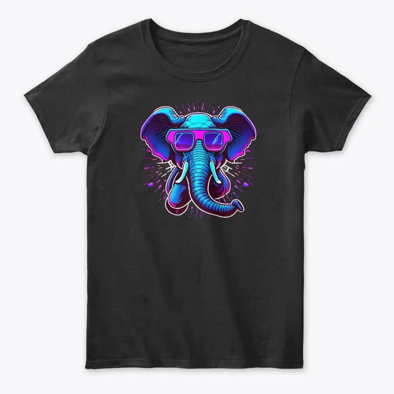 Retrowave Elephant