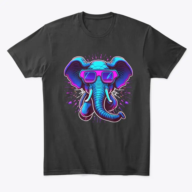 Retrowave Elephant