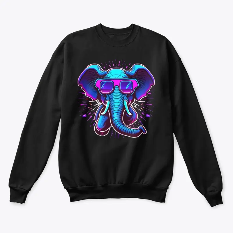 Retrowave Elephant