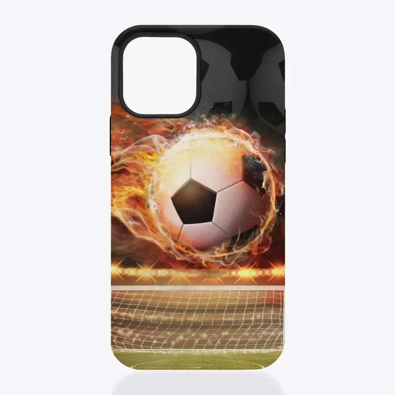 Soccer ball in Flames