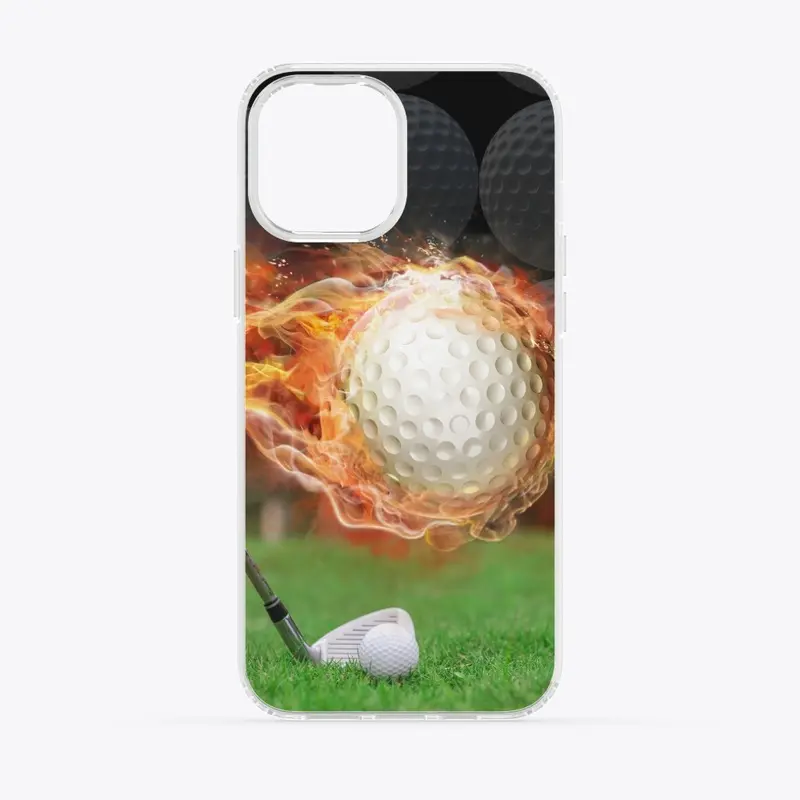 Golf Ball in Flames