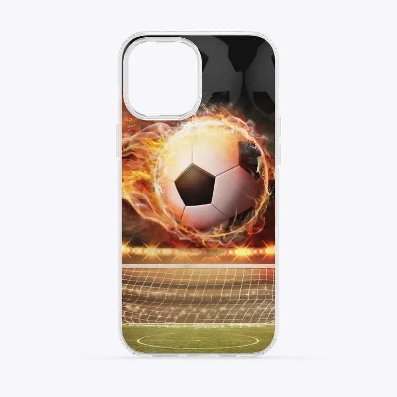 Soccer ball in Flames